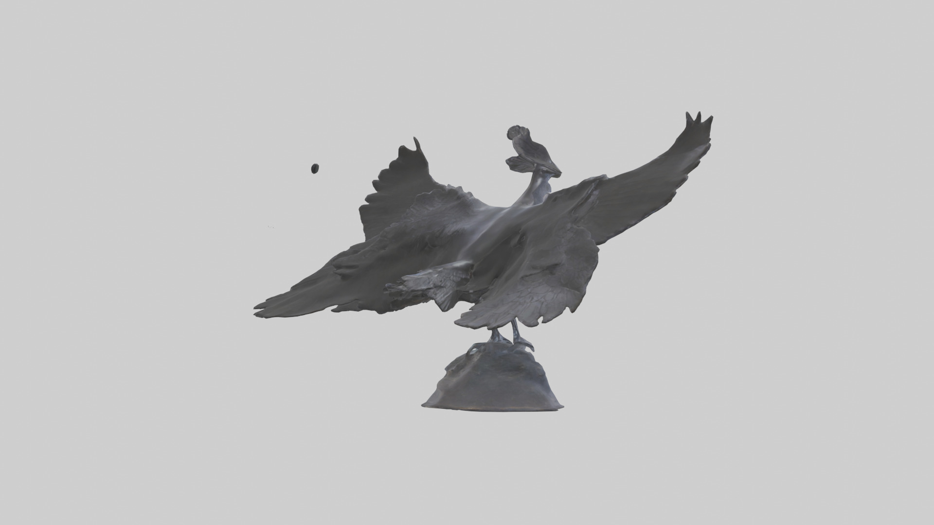 Frigatebird statue model 3D model_1