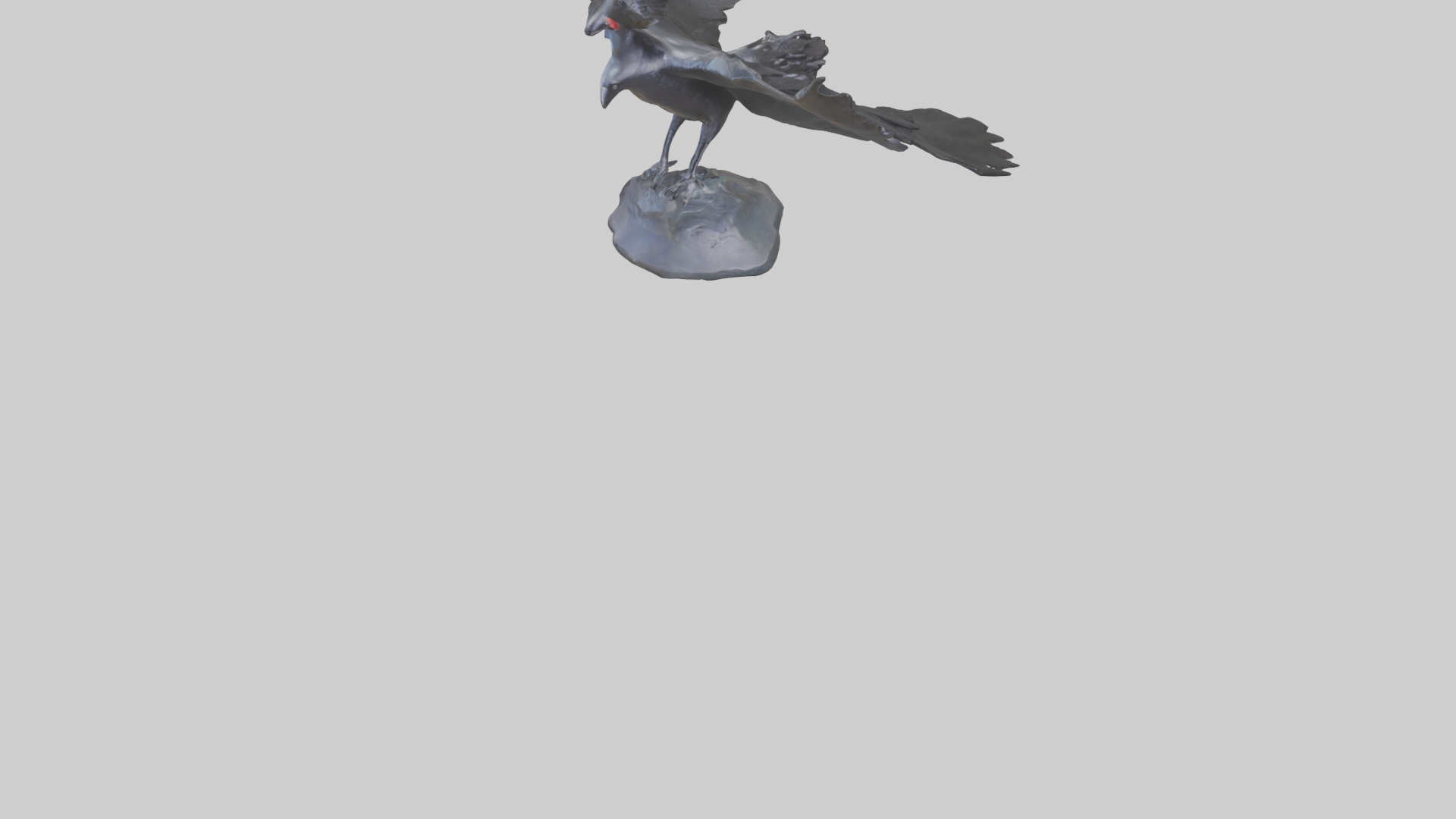 Frigatebird statue model 3D model_6