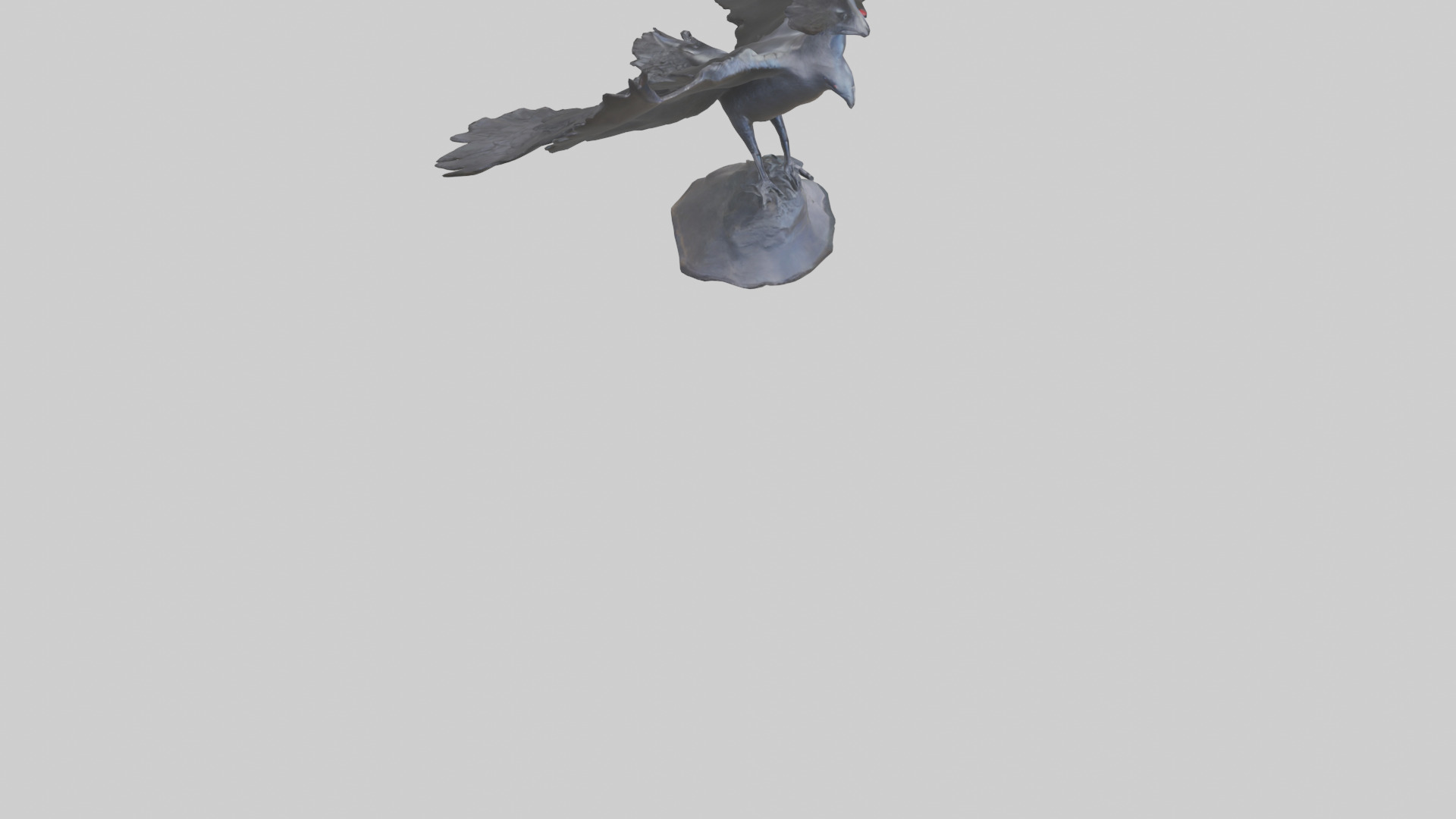 Frigatebird statue model 3D model_4