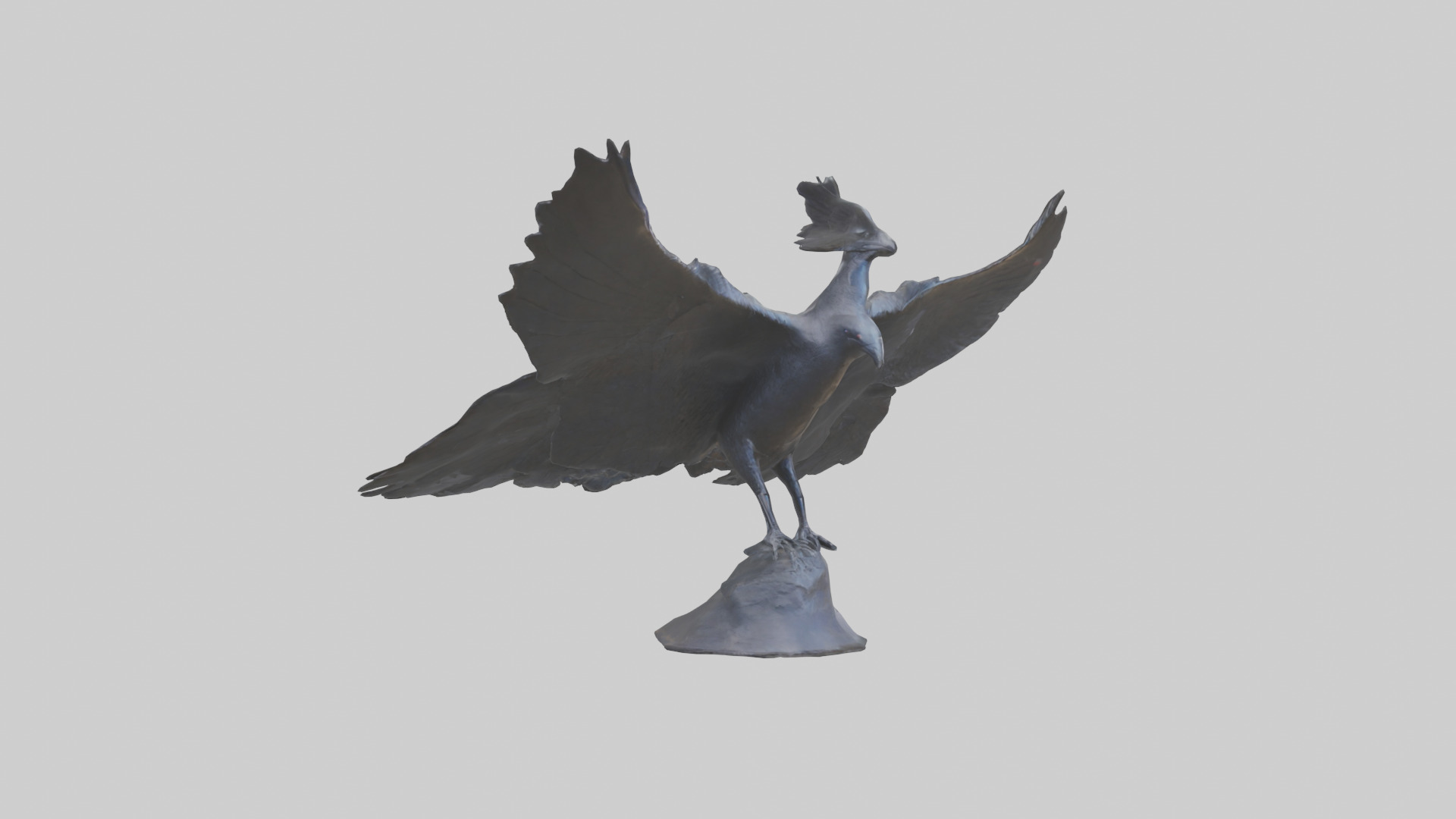 Frigatebird statue model 3D model_2