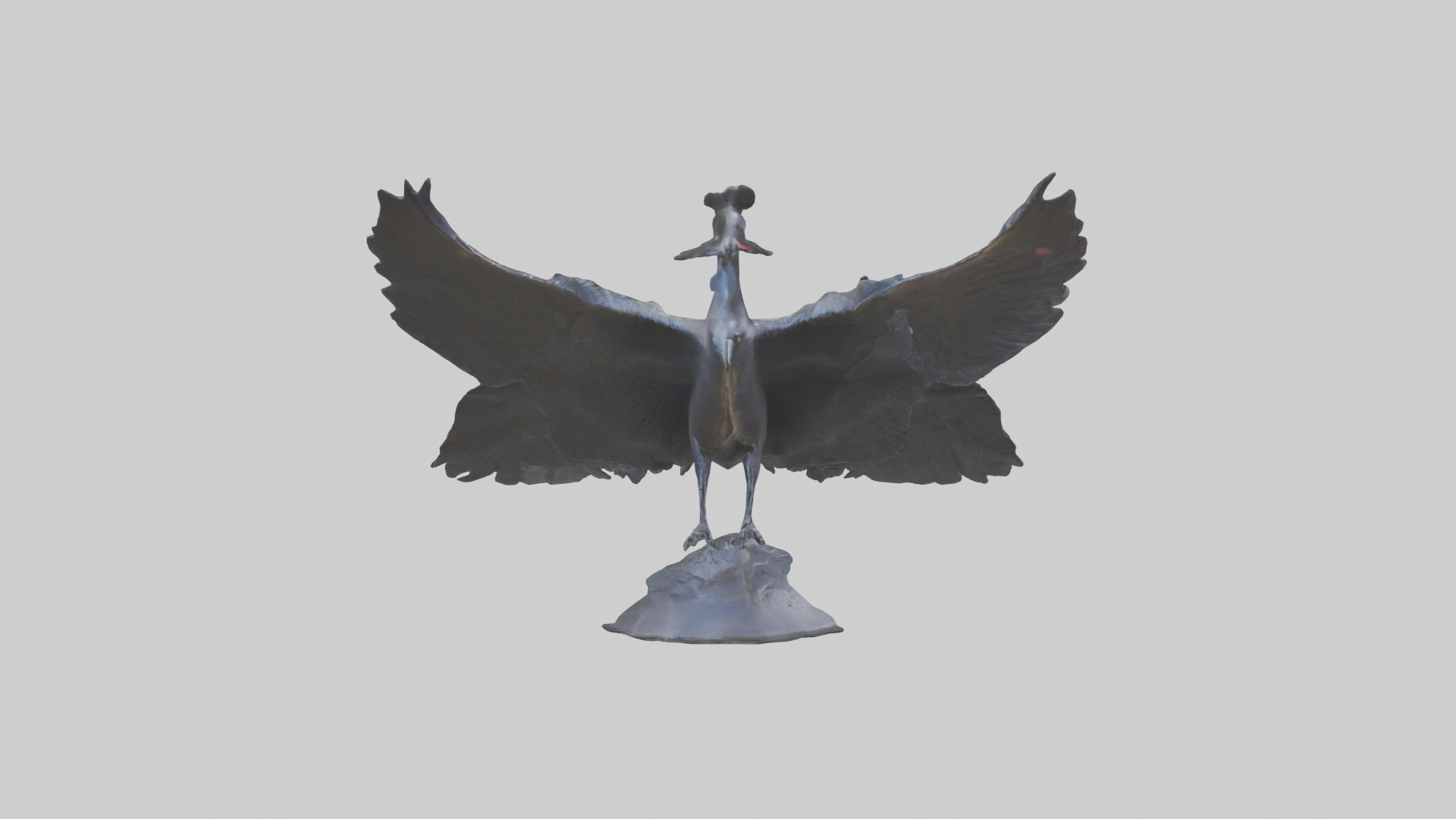 Frigatebird statue model 3D model_13