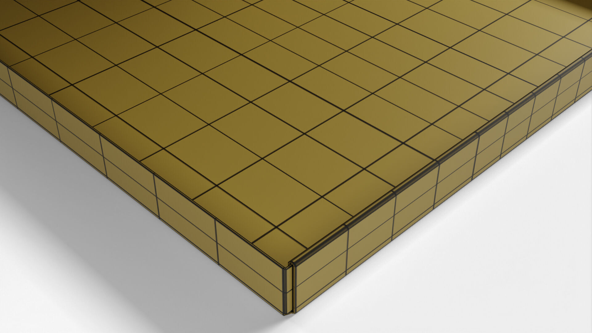 8 inch White Paper Open Pizza Box 3D model_21