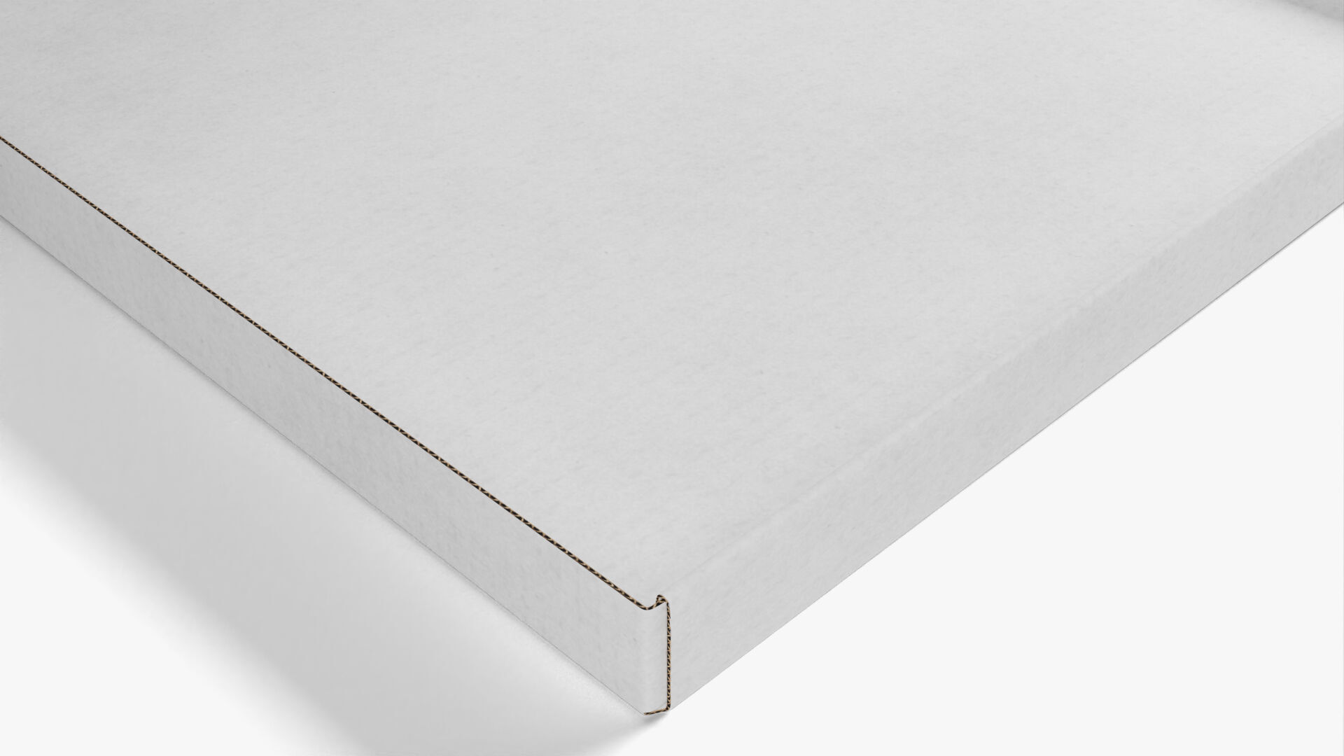 8 inch White Paper Open Pizza Box 3D model_7