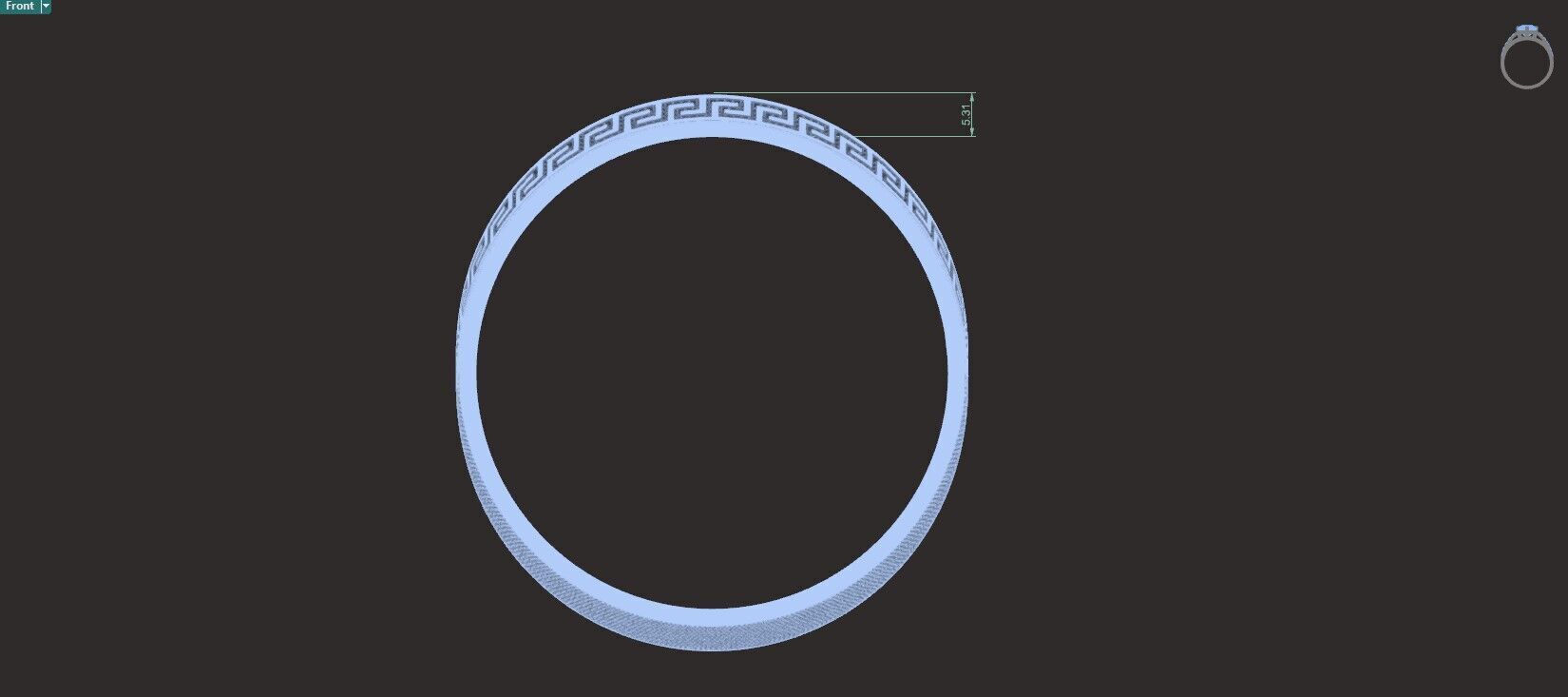 Bangle 3D print model_7