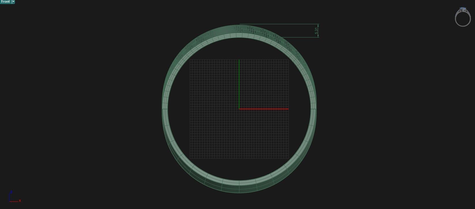 Bangle 3D print model_9