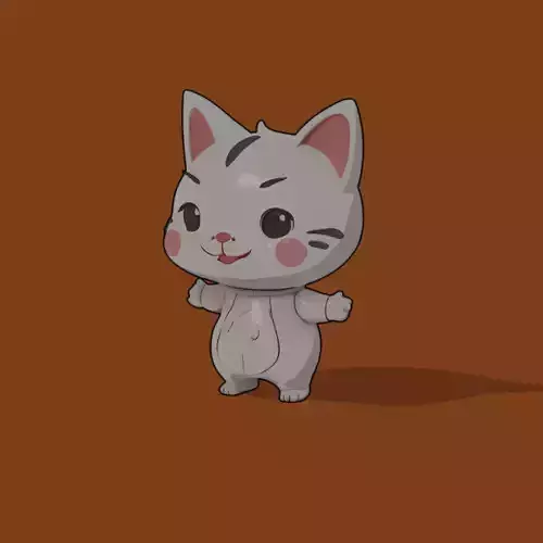 Cute cartoon cat