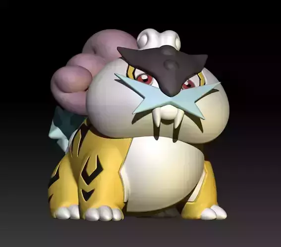 Pokemon Raikou Chibi 3D print model