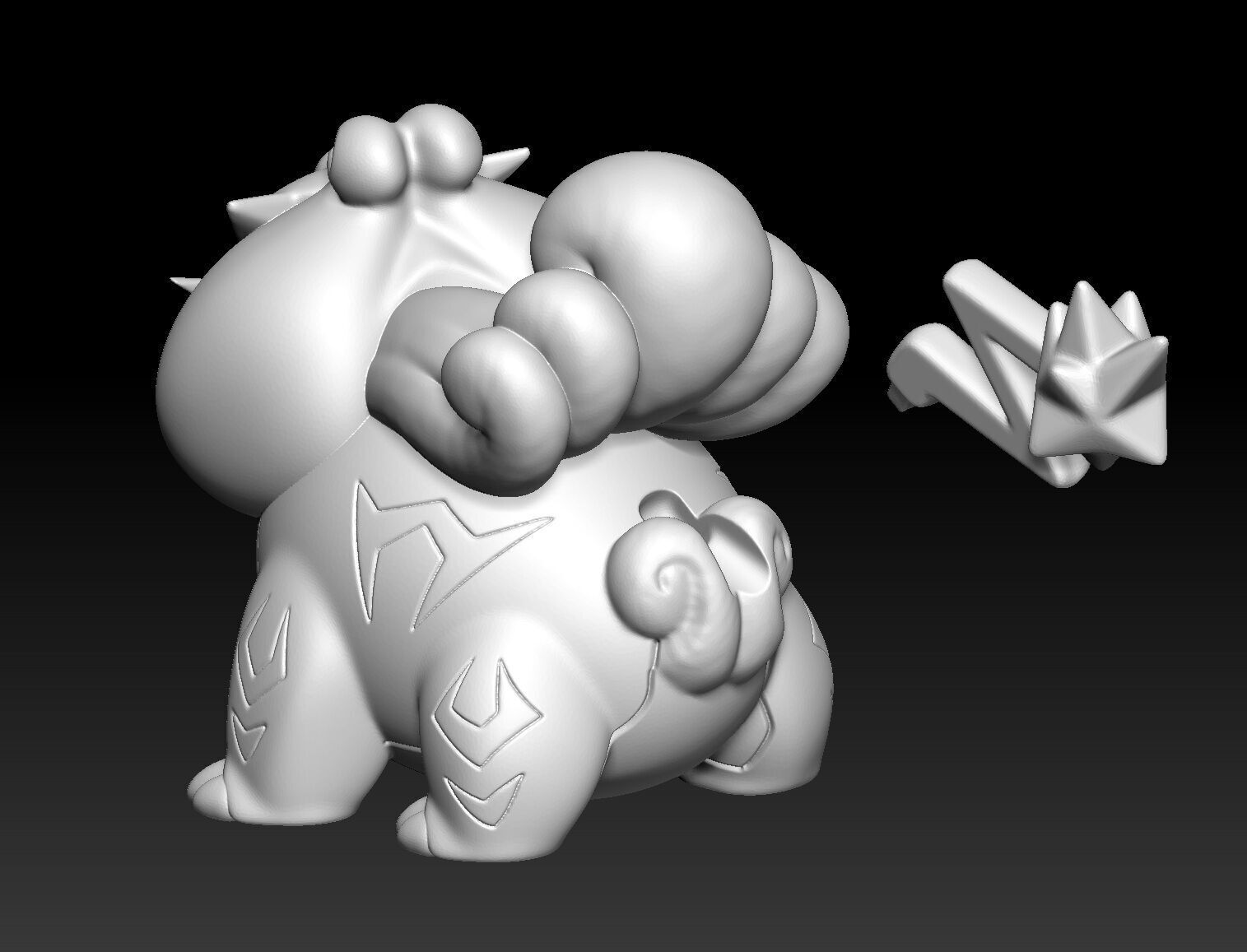 Pokemon Raikou Chibi 3D print model_2