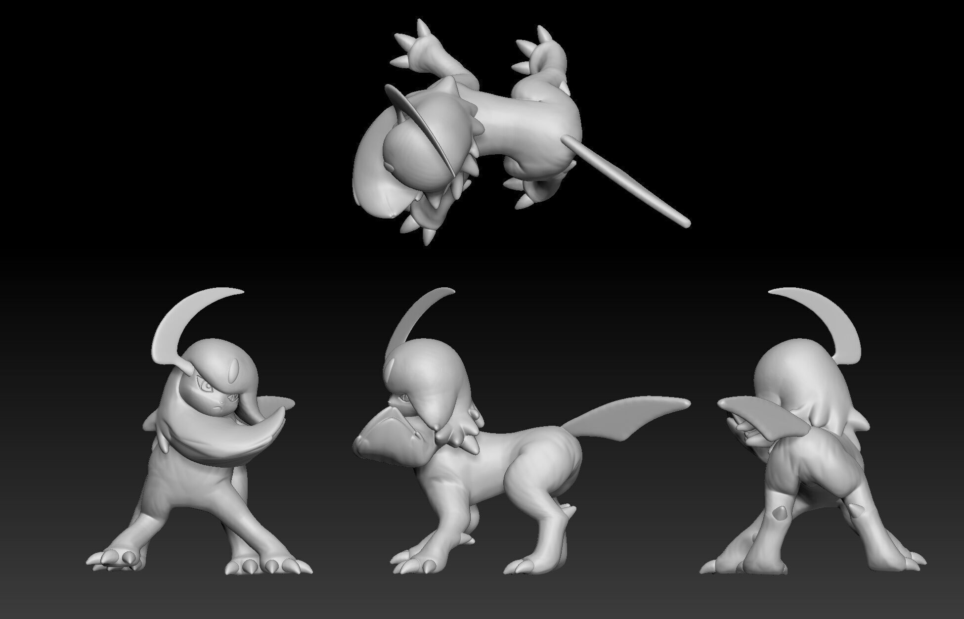Pokemon Absol 3D print model_1