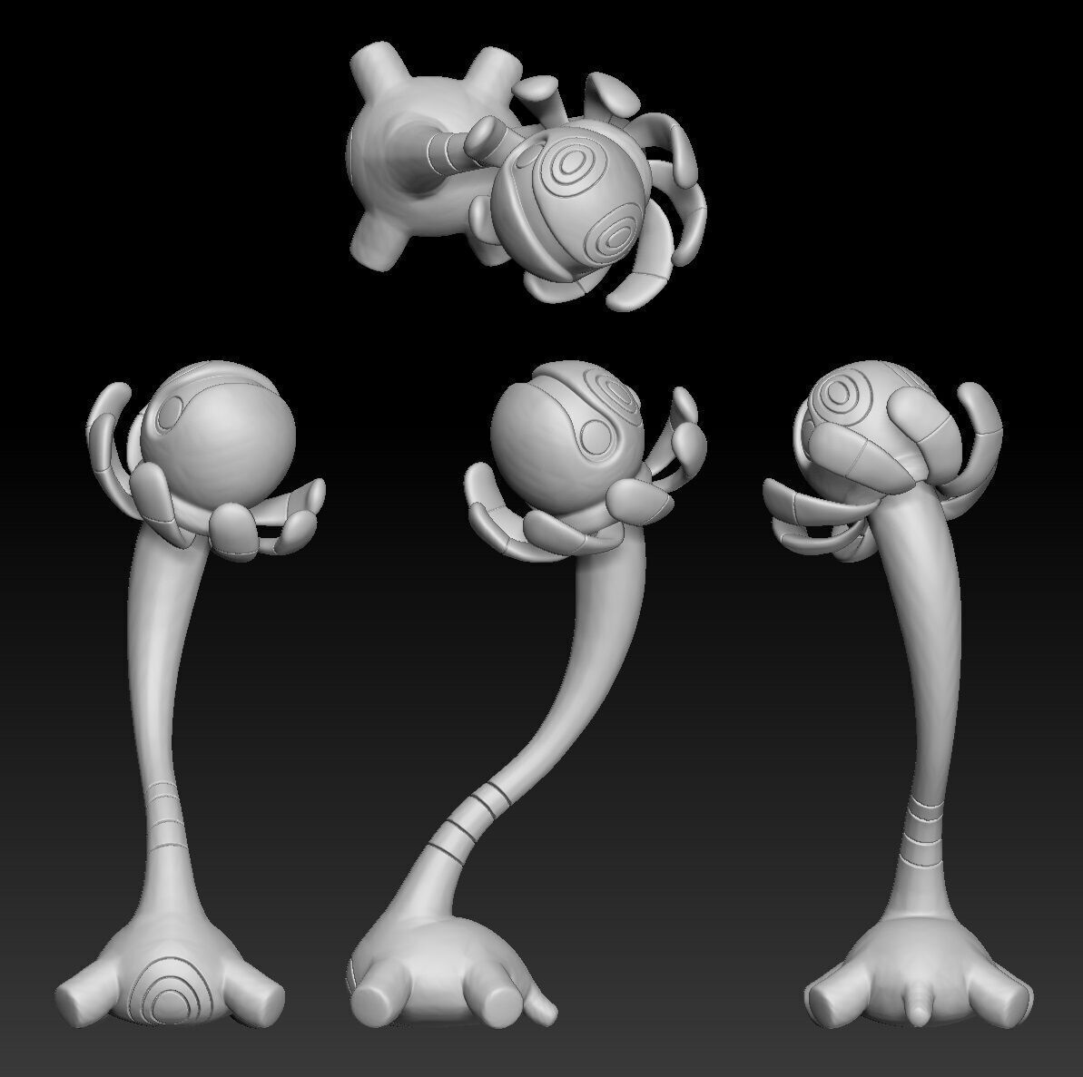 Pokemon Lileep Cradily 3D print model_2