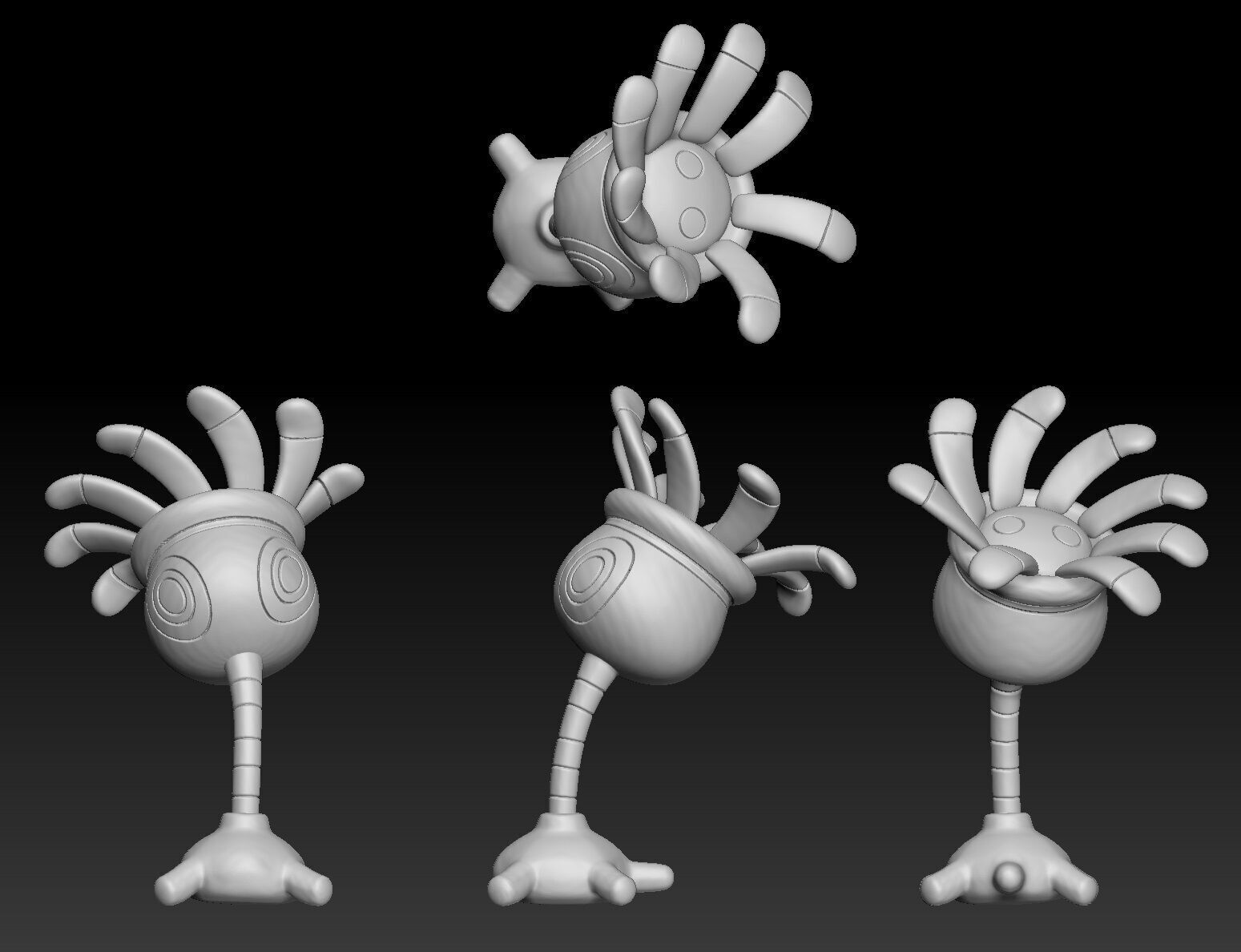 Pokemon Lileep Cradily 3D print model_1