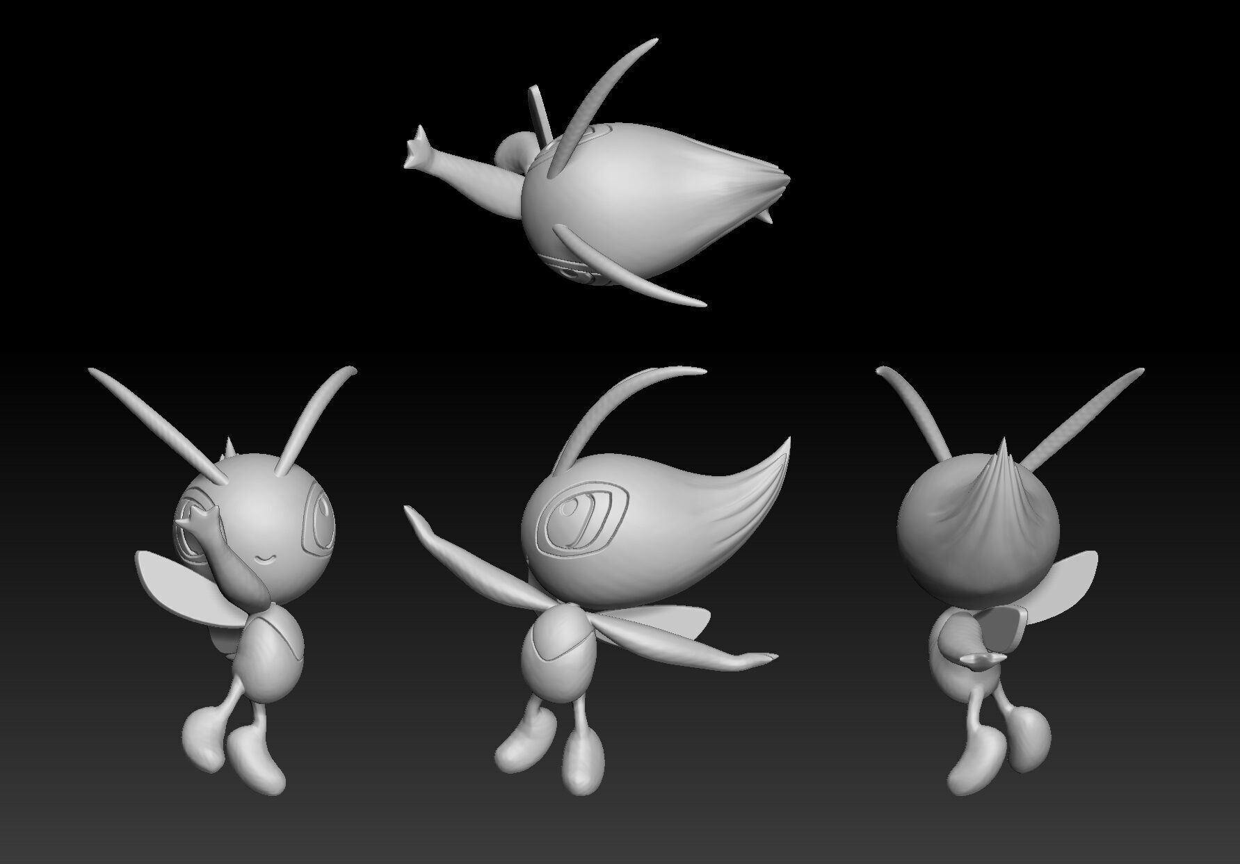 Pokemon Celebi 3D print model_1