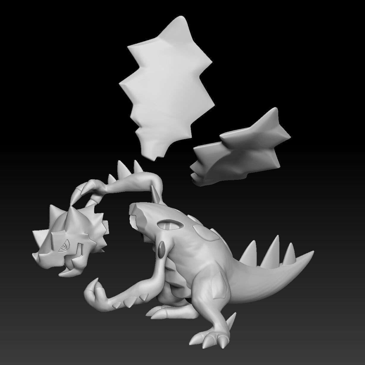 Pokemon Druddigon 3D print model_2
