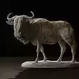 Wildebeest statue STL