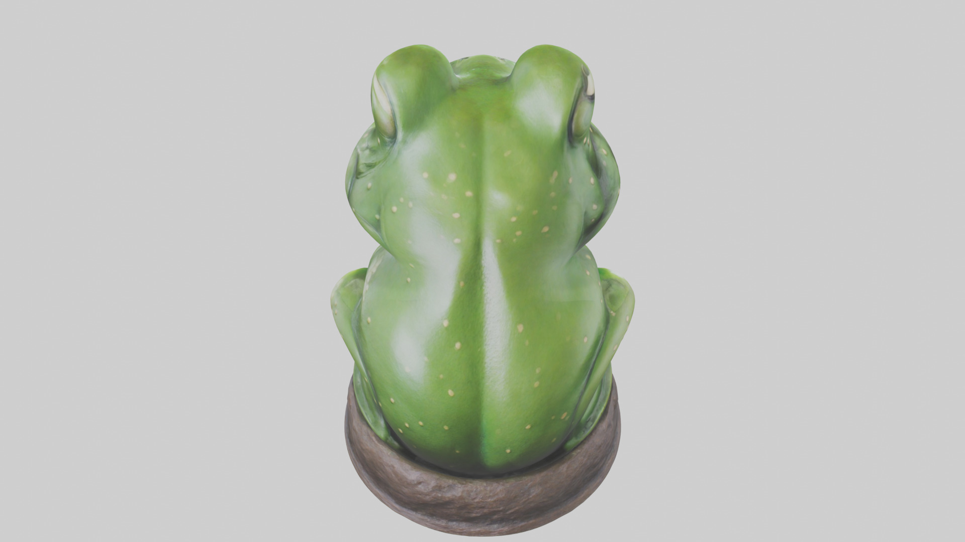 Frog statue model 3D model_15