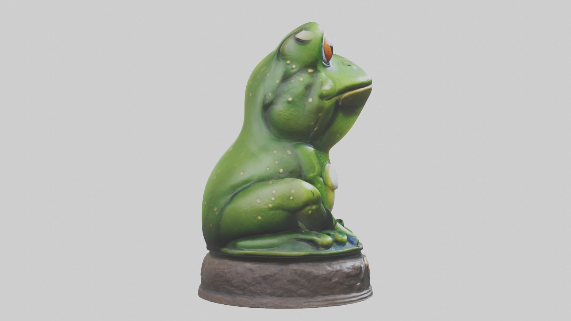 Frog statue model 3D model_13