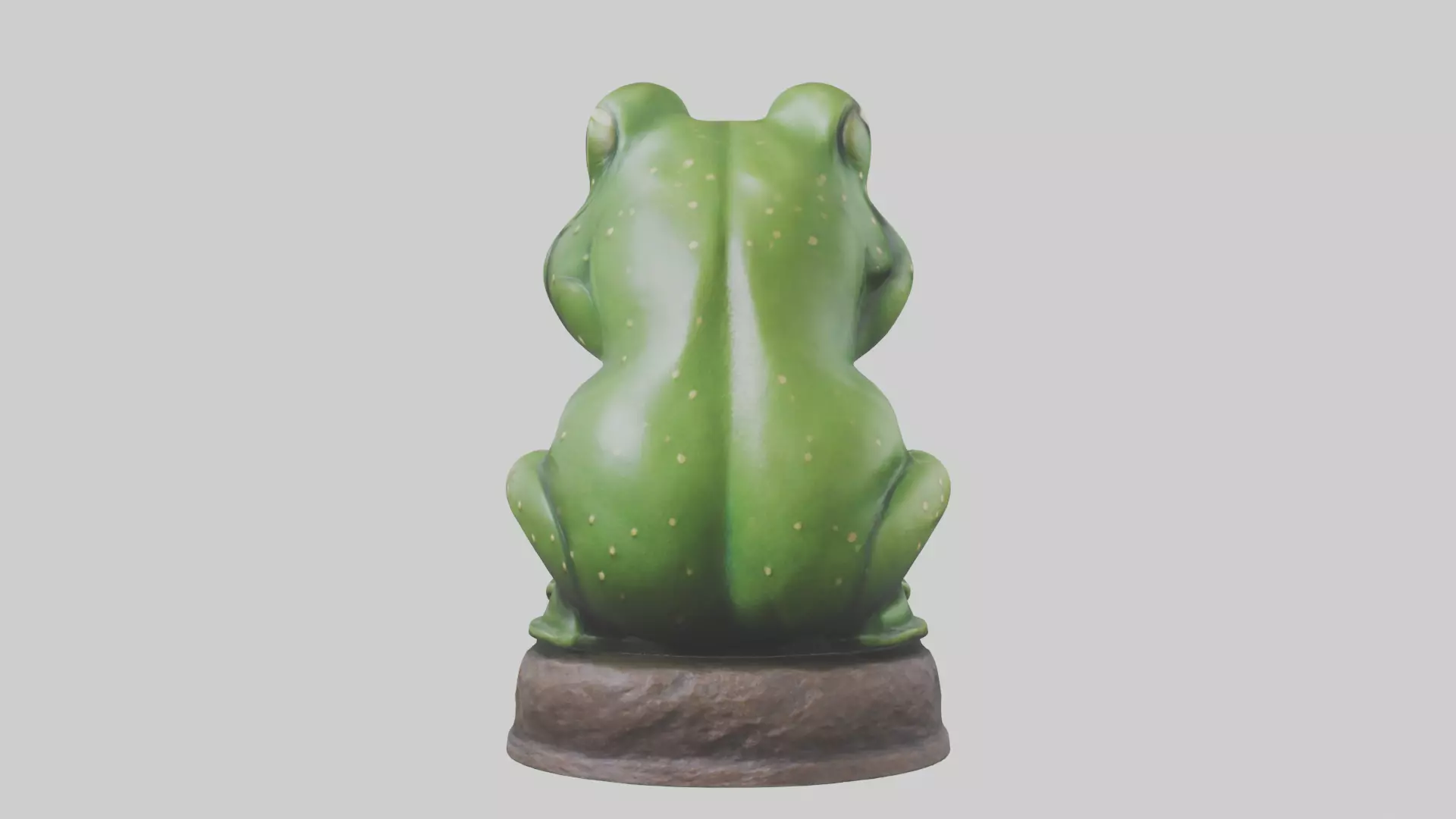 Frog statue model 3D model_0