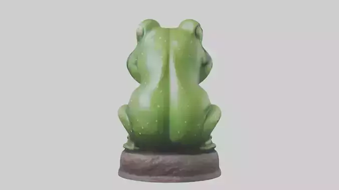 Frog statue model