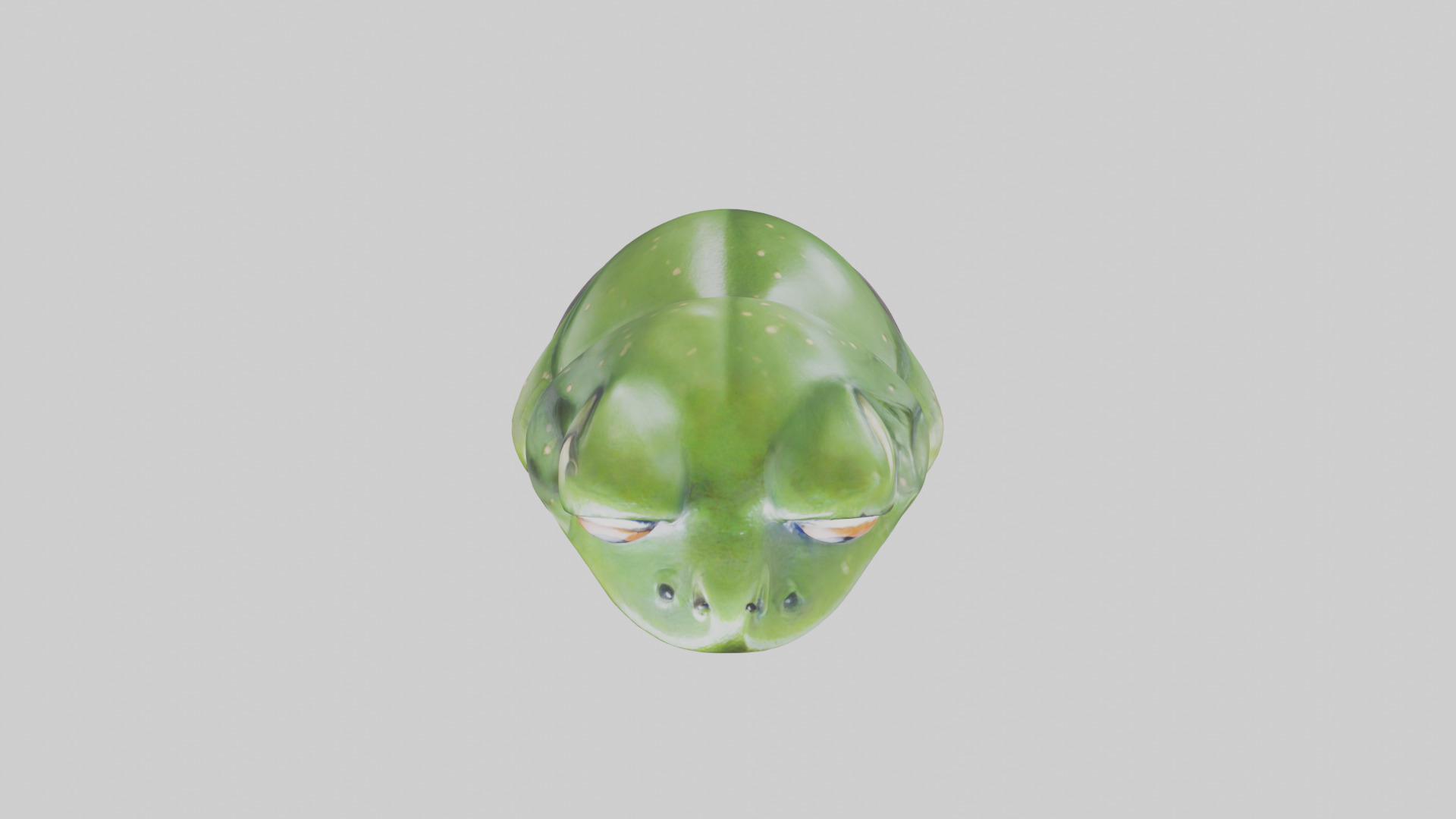 Frog statue model 3D model_14