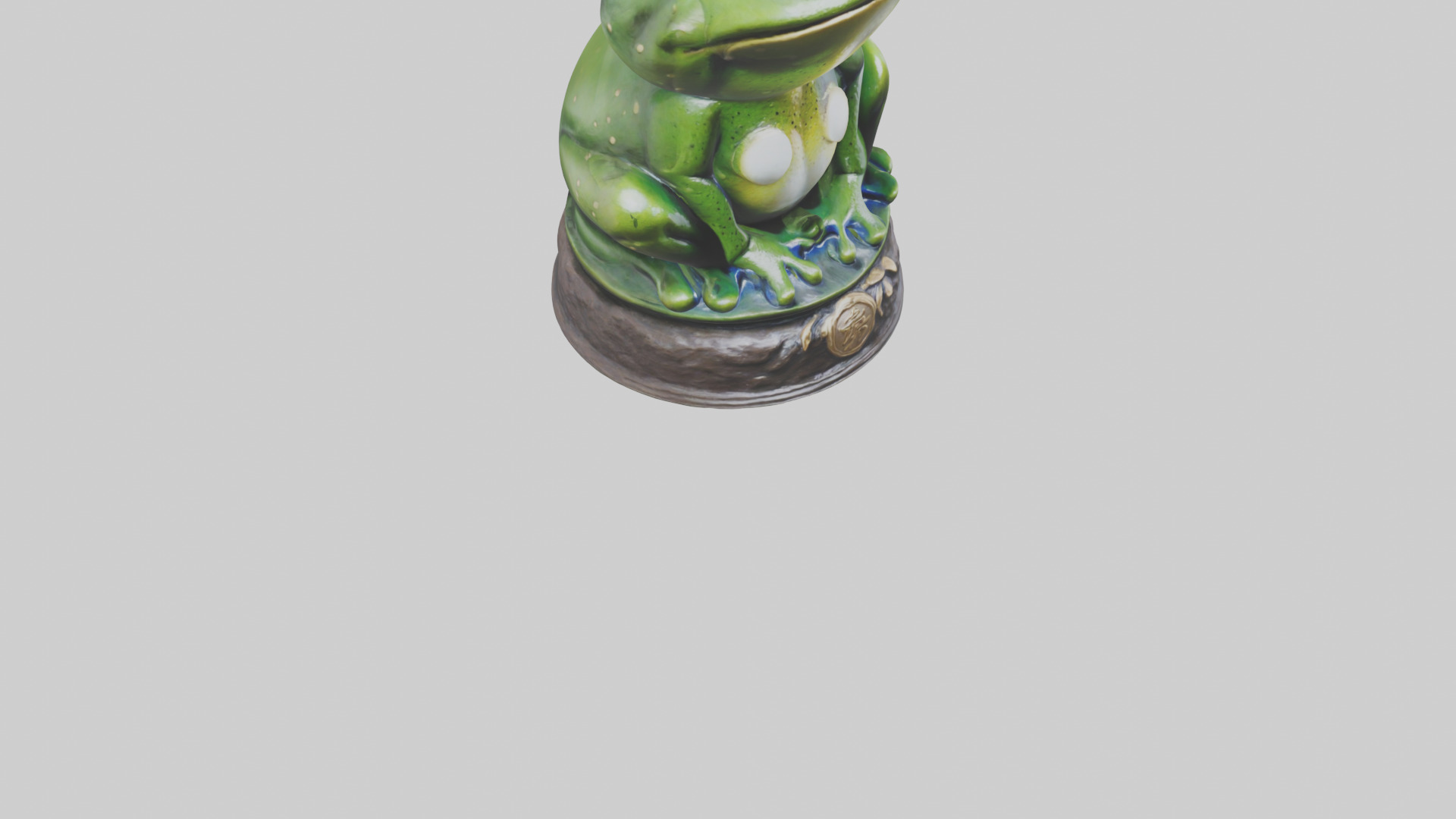 Frog statue model 3D model_6