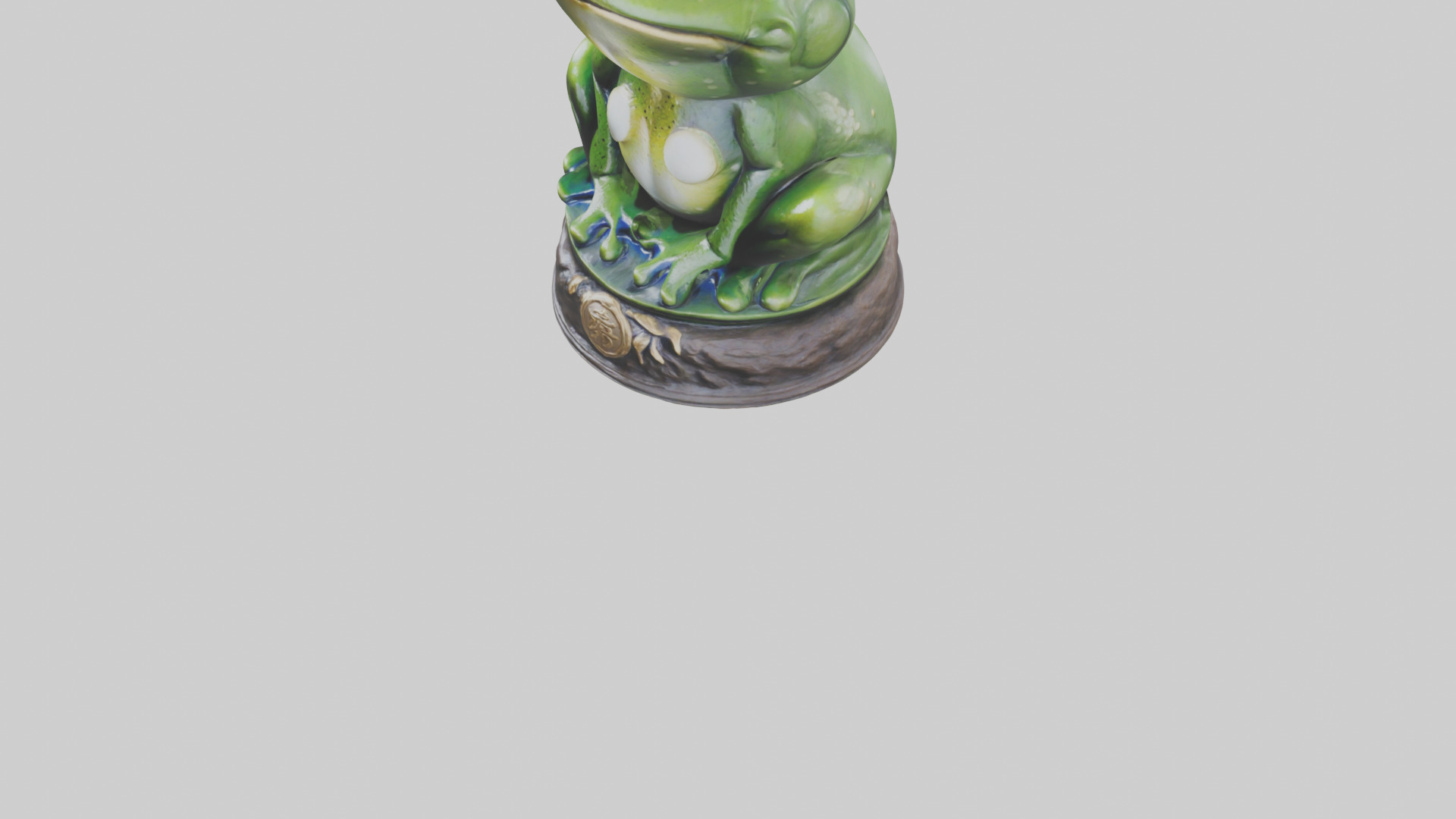 Frog statue model 3D model_5