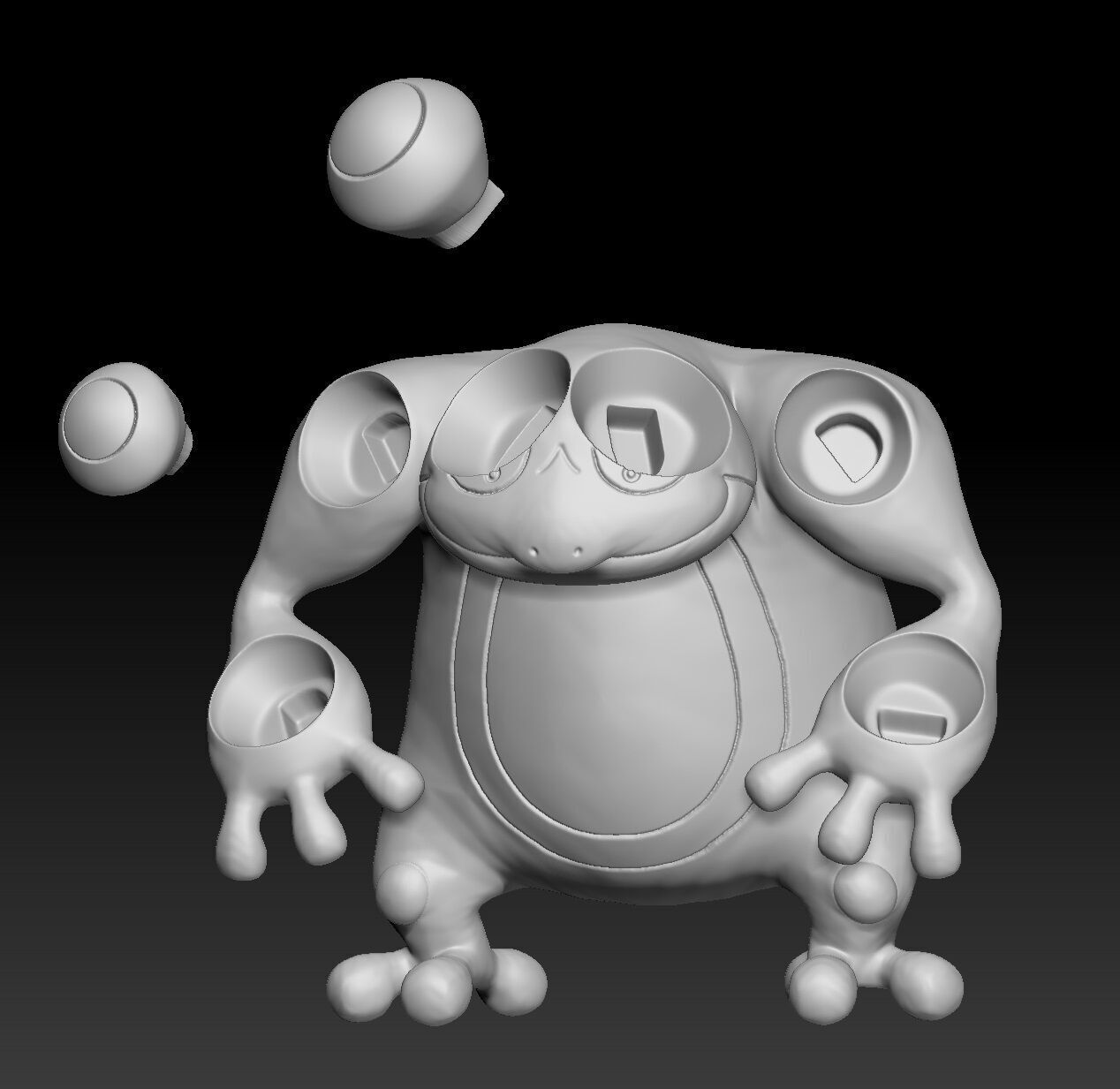Pokemon Tympole Palpitoad Seismitoad 3D print model_6