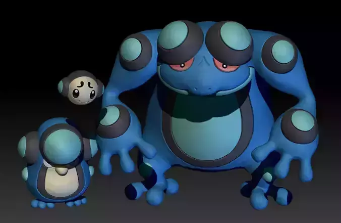 Pokemon Tympole Palpitoad Seismitoad