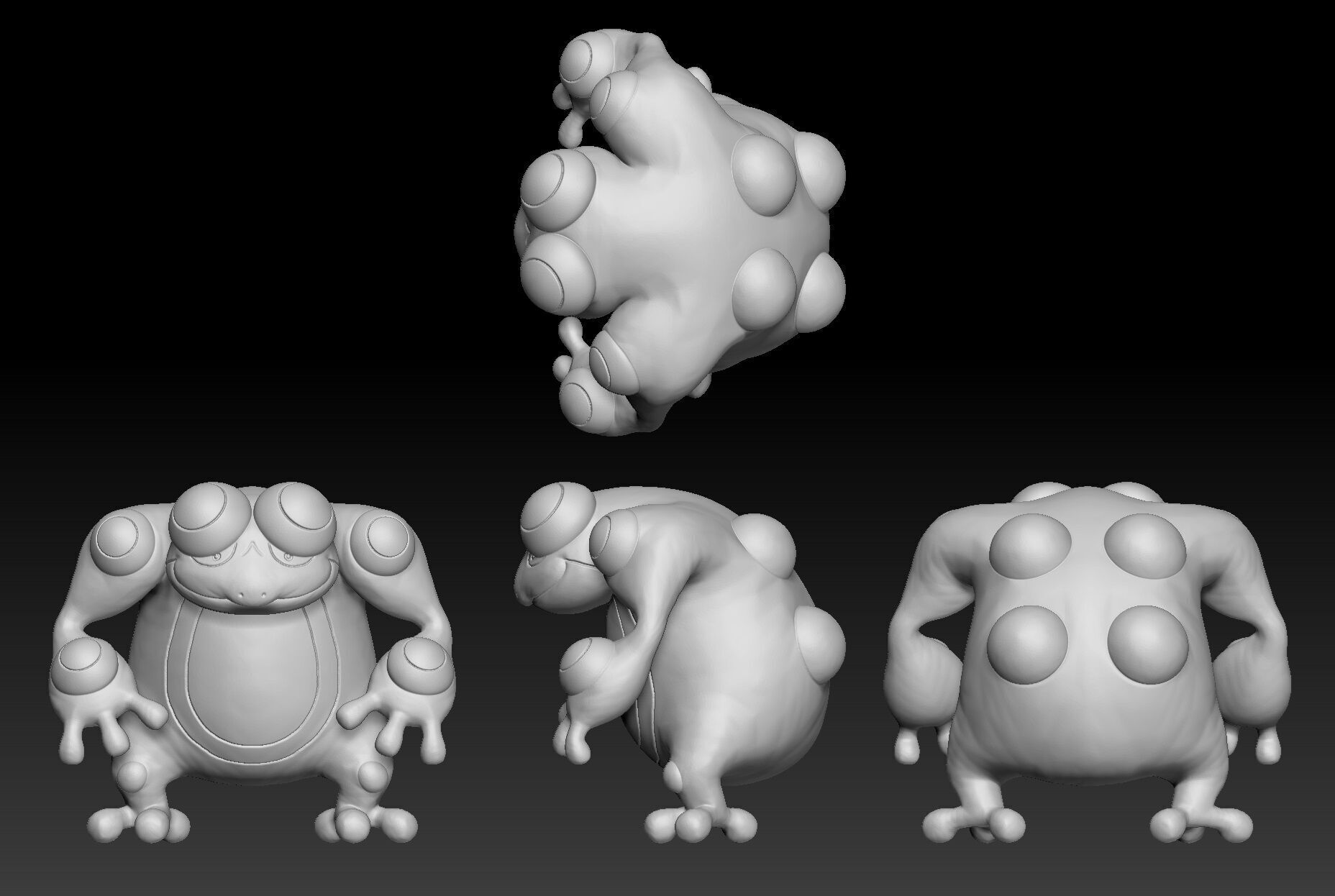 Pokemon Tympole Palpitoad Seismitoad 3D print model_3