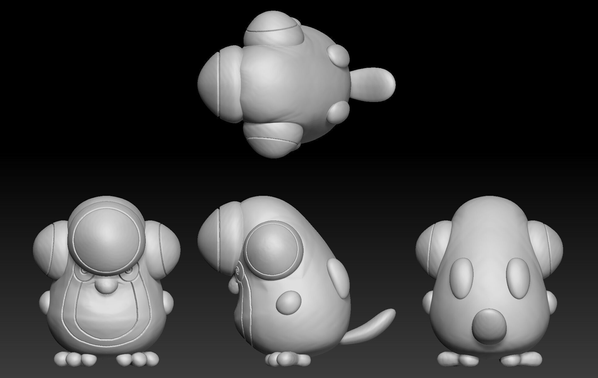 Pokemon Tympole Palpitoad Seismitoad 3D print model_2