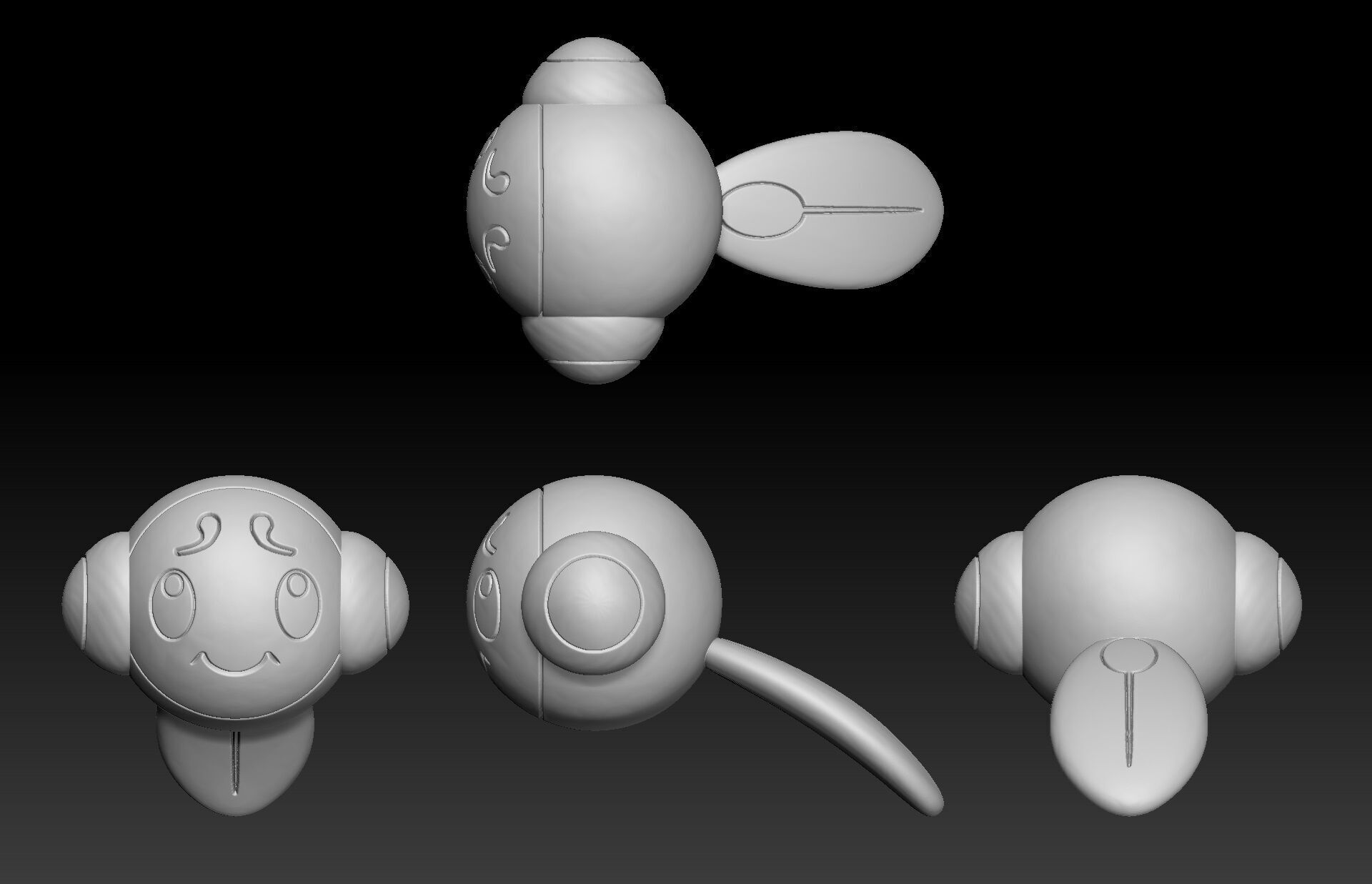 Pokemon Tympole Palpitoad Seismitoad 3D print model_1