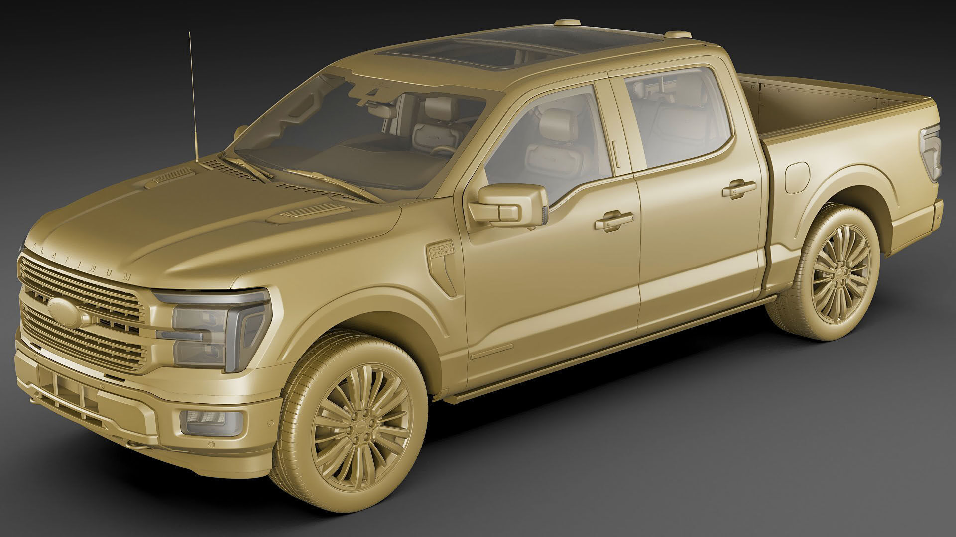 Pick-up F-150 2024 Platinum 3D model_28