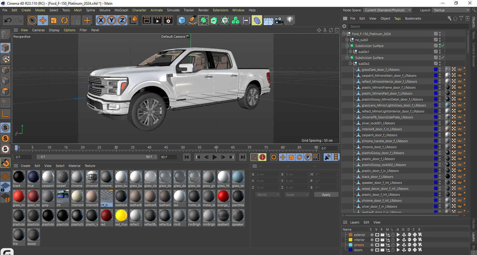 Pick-up F-150 2024 Platinum 3D model_41