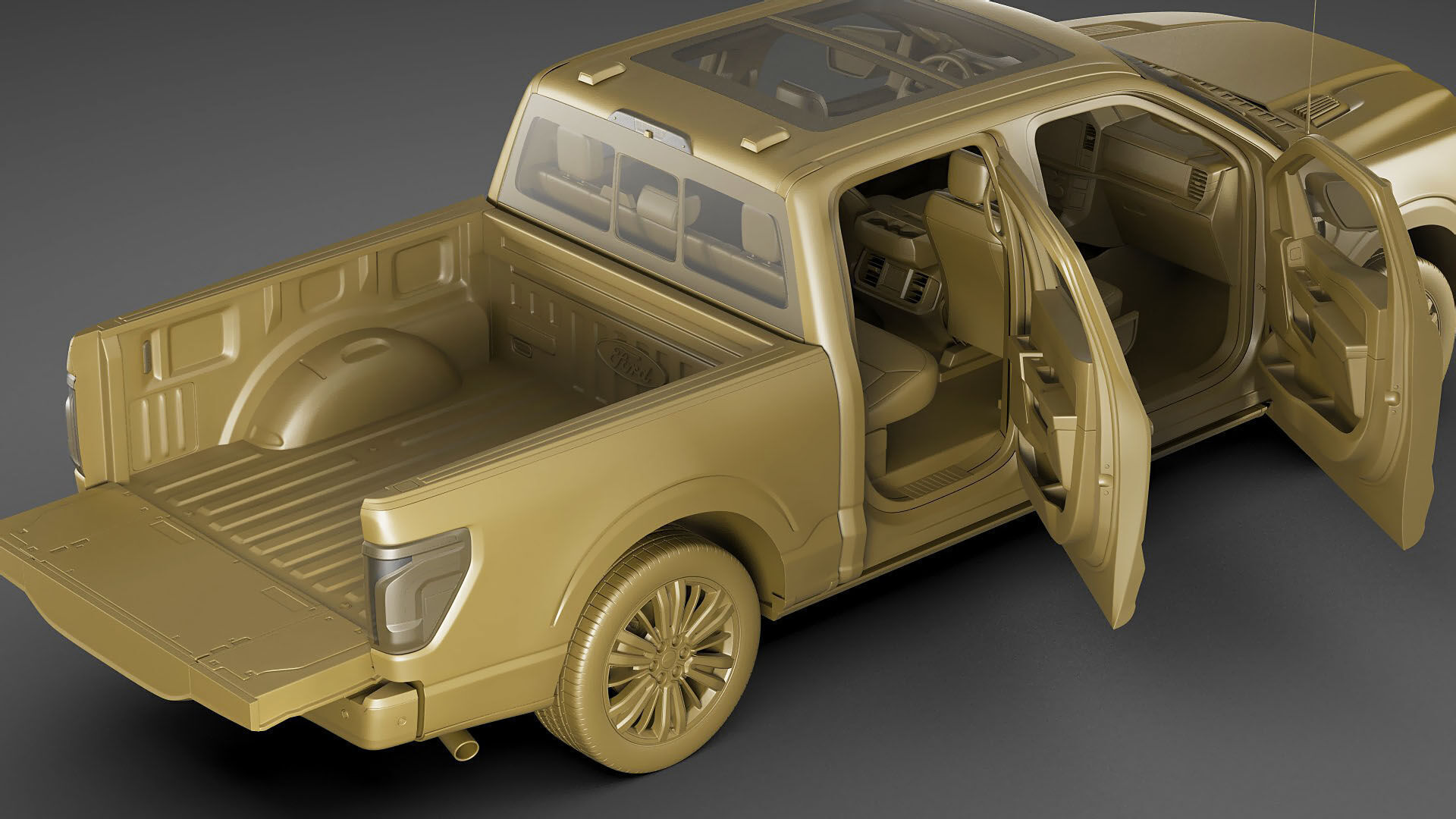 Pick-up F-150 2024 Platinum 3D model_34