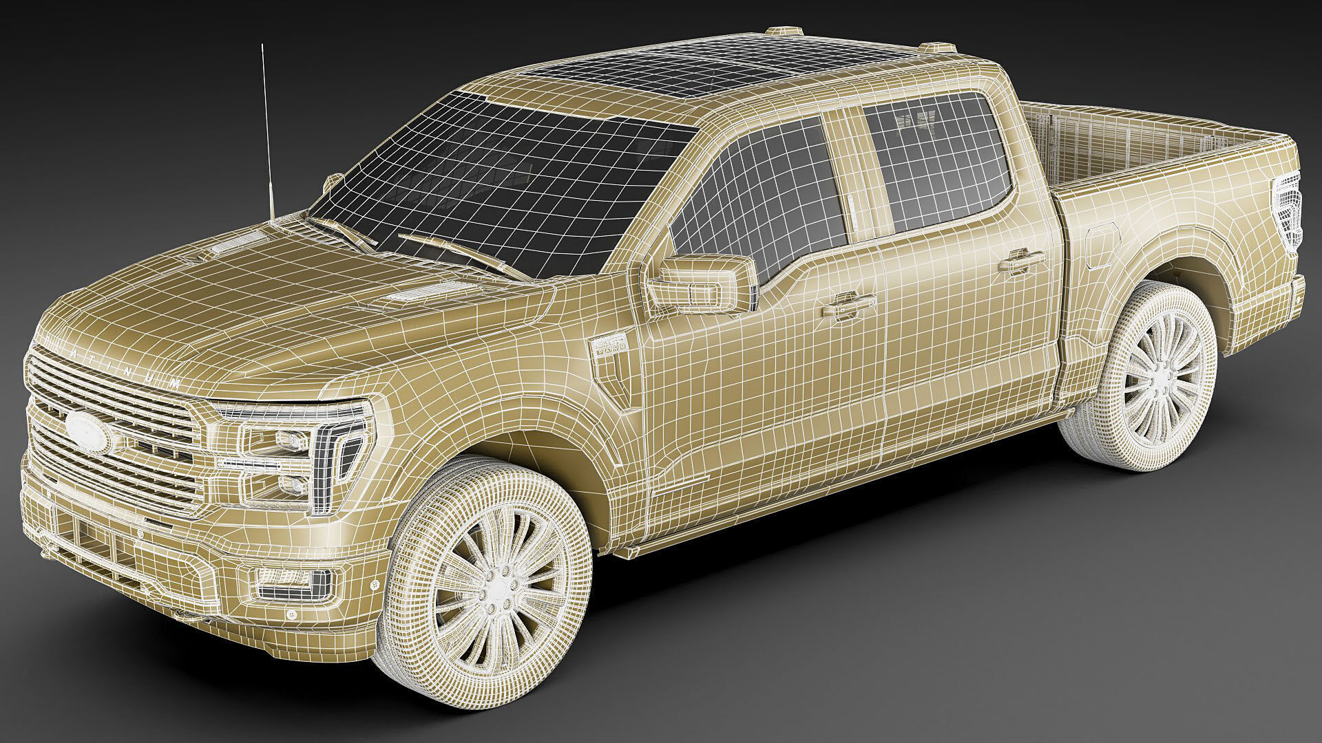 Pick-up F-150 2024 Platinum 3D model_35