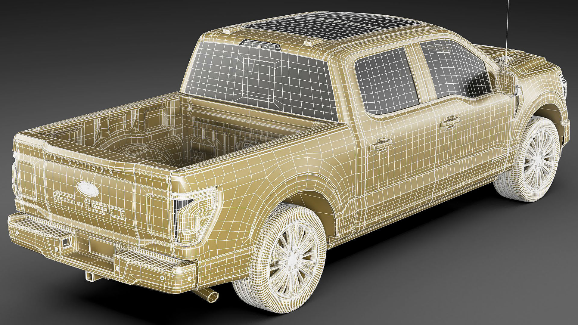 Pick-up F-150 2024 Platinum 3D model_36