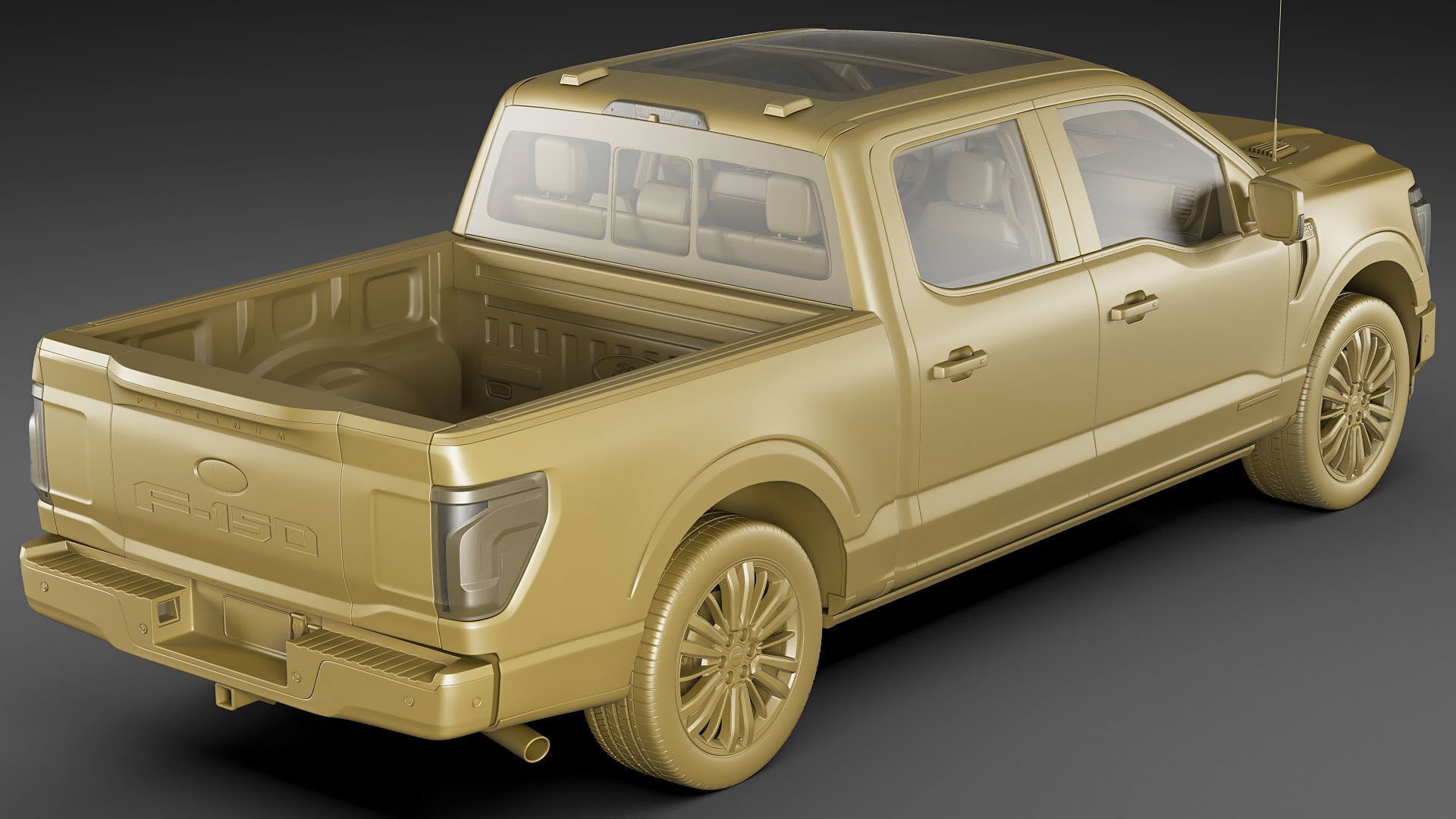 Pick-up F-150 2024 Platinum 3D model_29