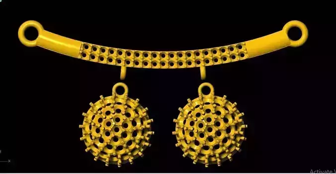 Tanmaniya pendant 3dm file 