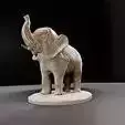 Baby elephant Standing STL