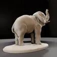 Baby elephant Standing STL 3D print model_2