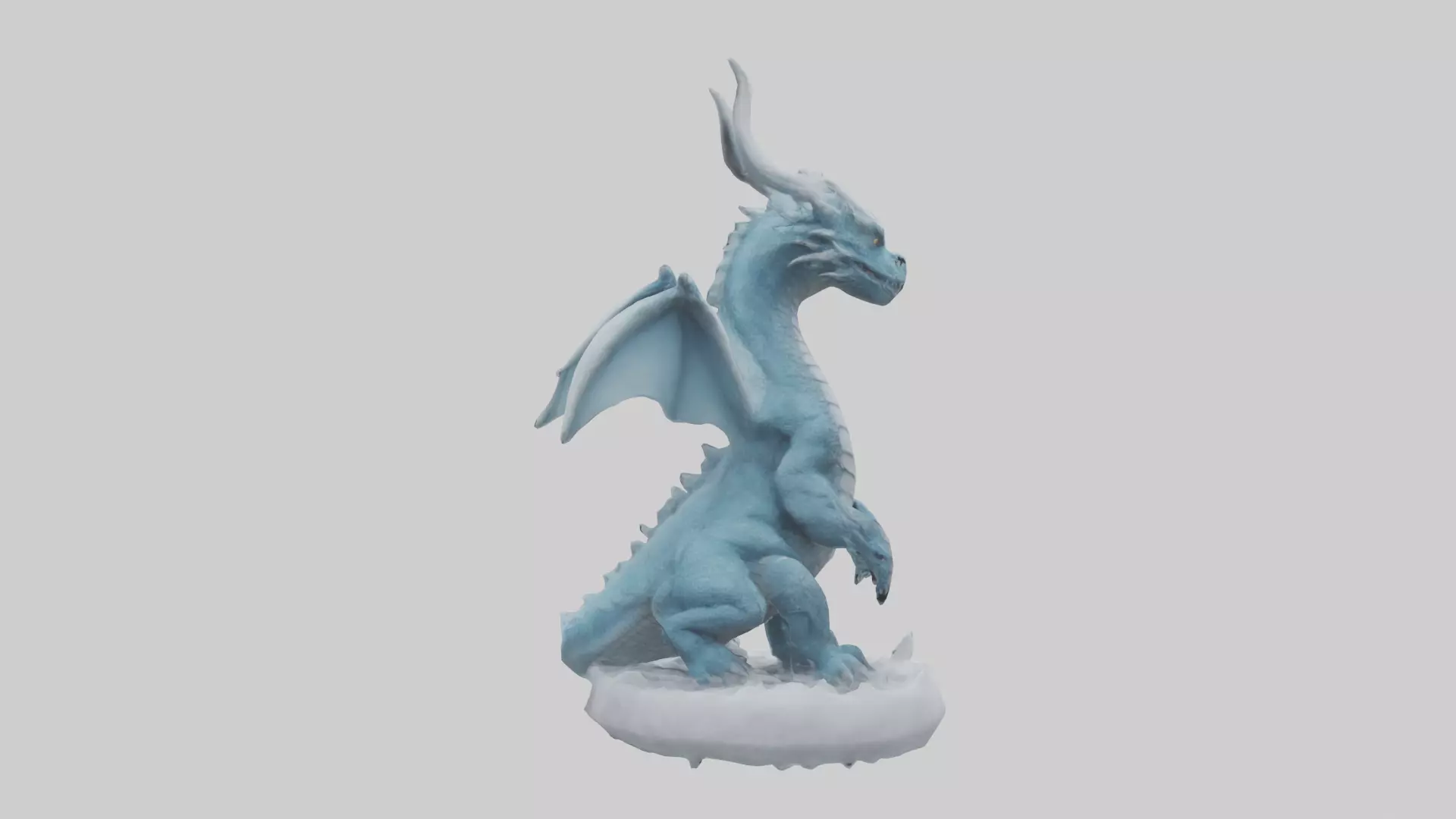 Frost Dragon model 3D model_0