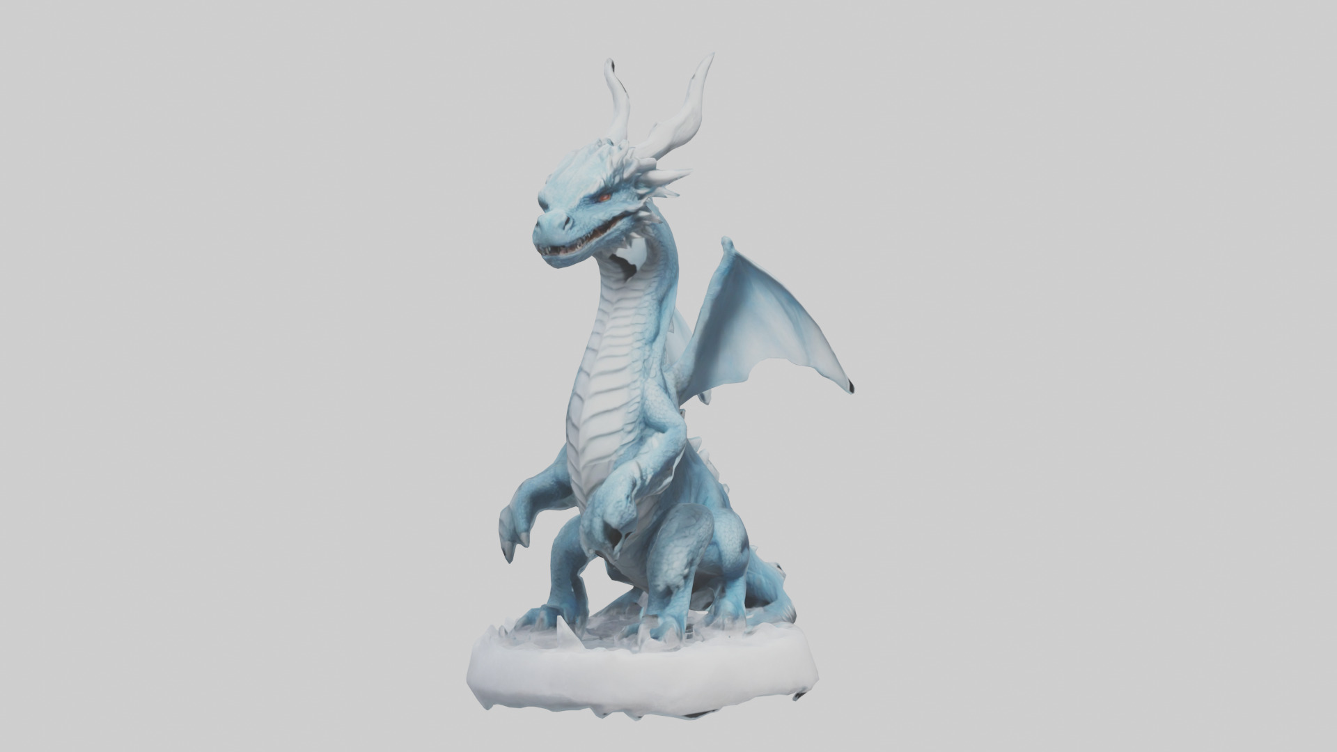 Frost Dragon model 3D model_7