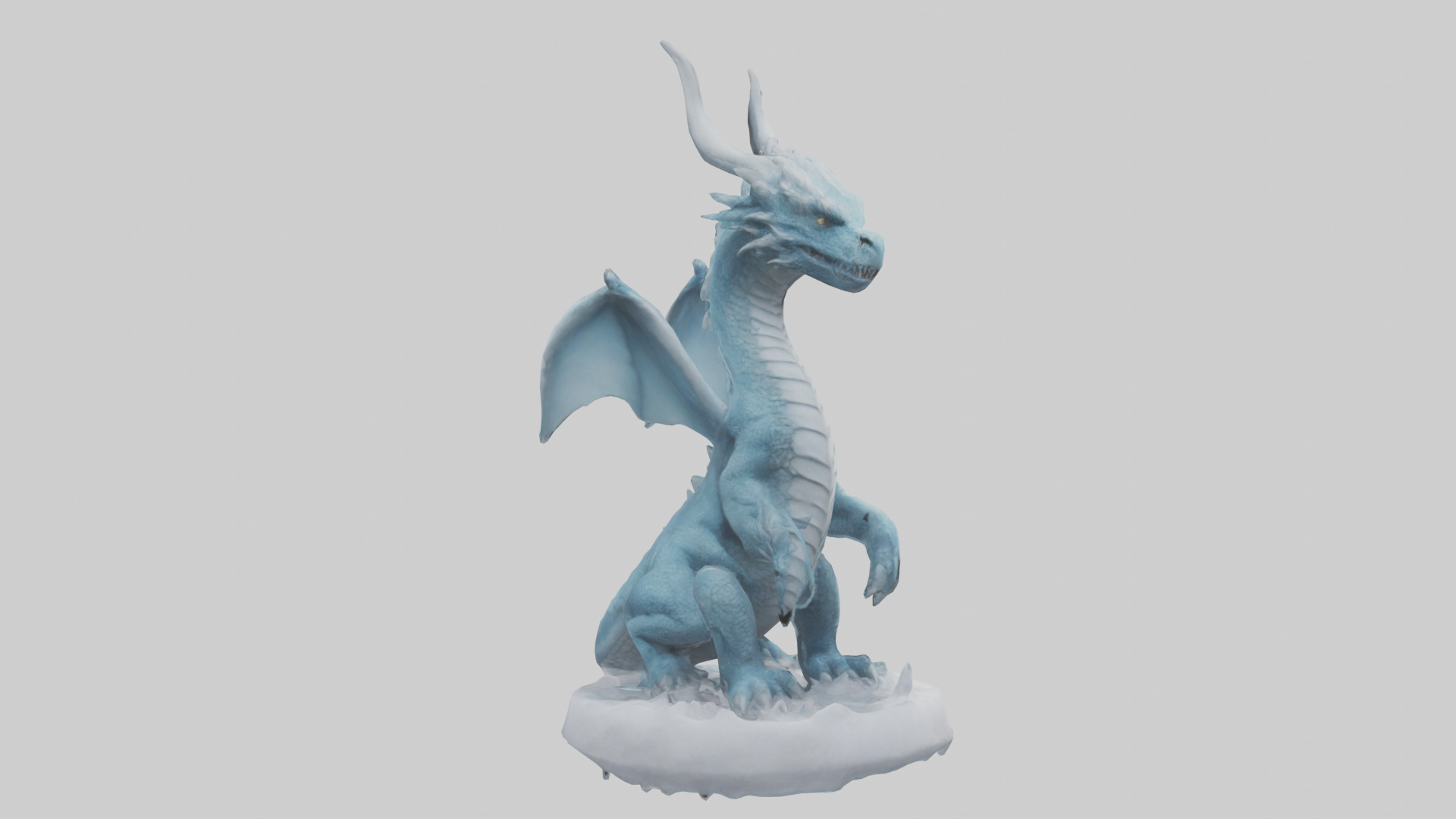 Frost Dragon model 3D model_2