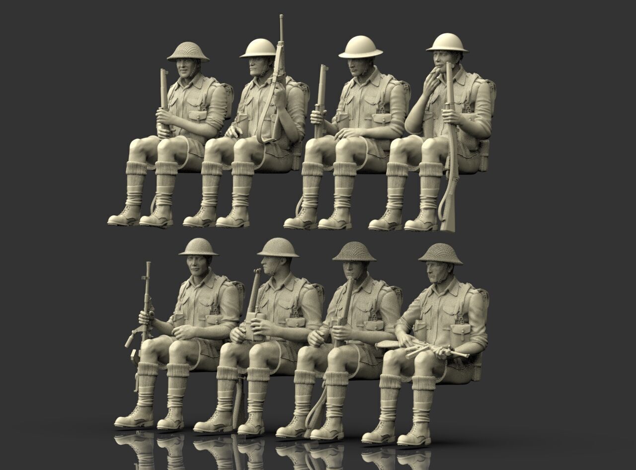 British Soldiers Africa Corps 3D print model_27