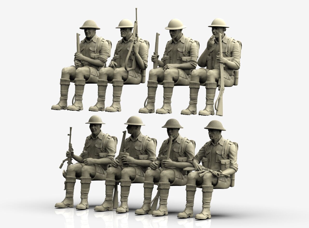 British Soldiers Africa Corps 3D print model_31