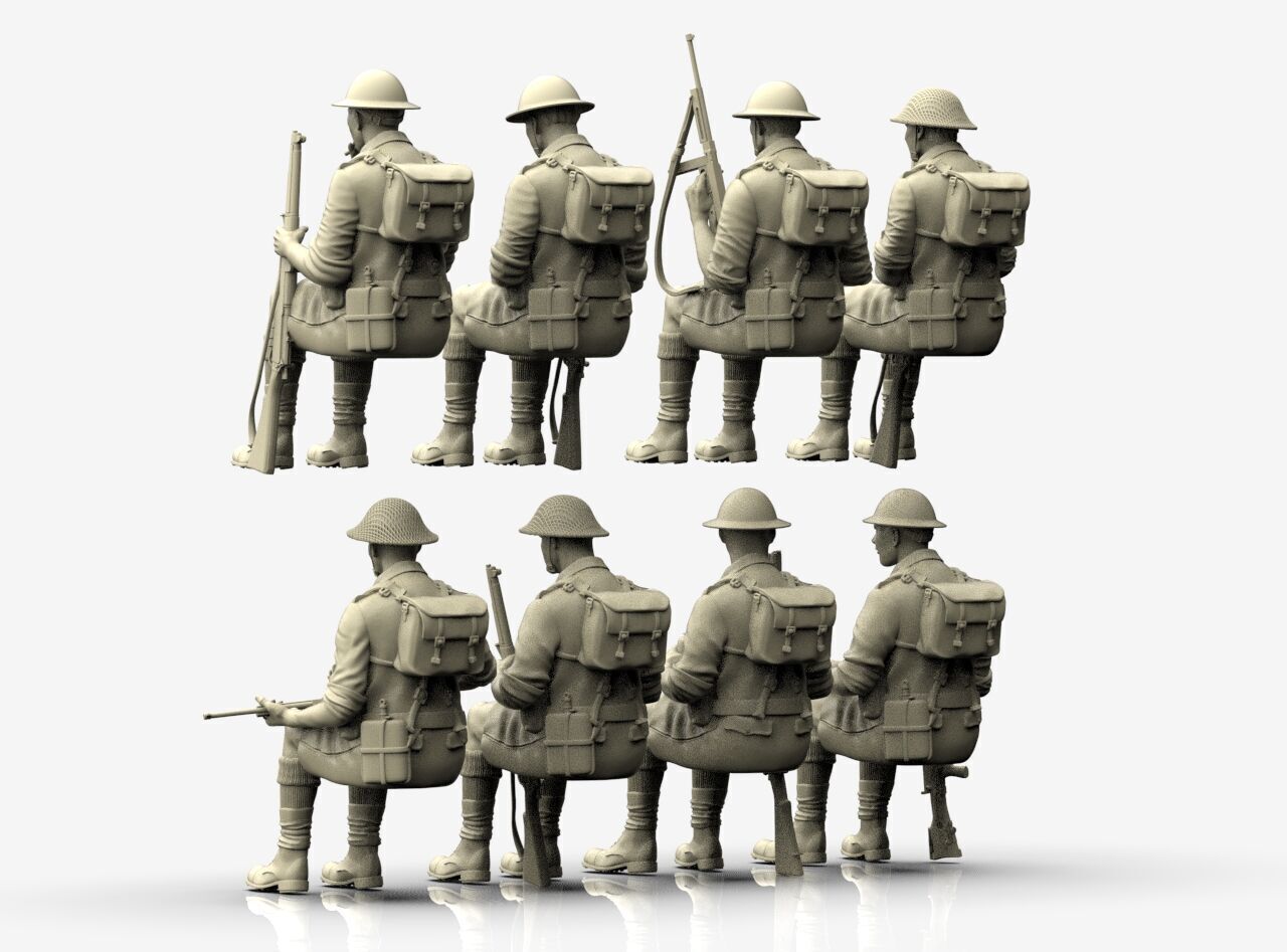 British Soldiers Africa Corps 3D print model_66