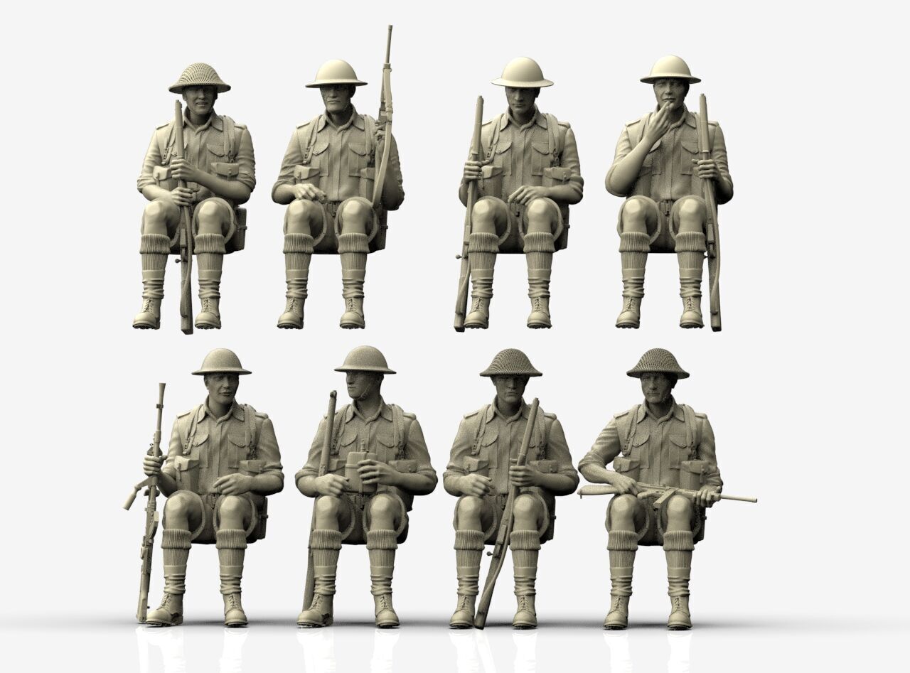British Soldiers Africa Corps 3D print model_25