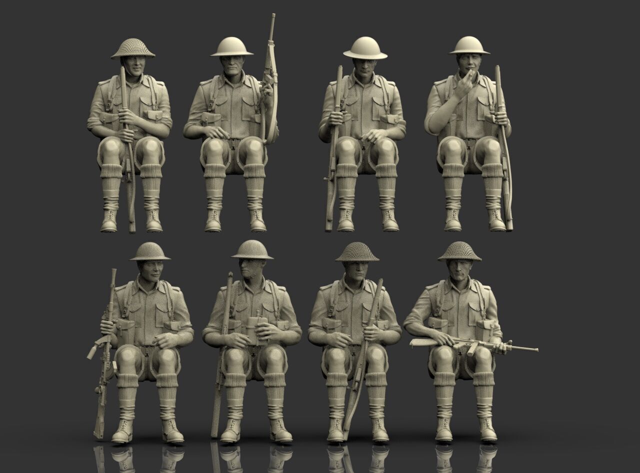 British Soldiers Africa Corps 3D print model_56