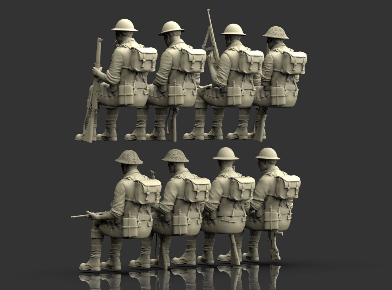 British Soldiers Africa Corps 3D print model_4