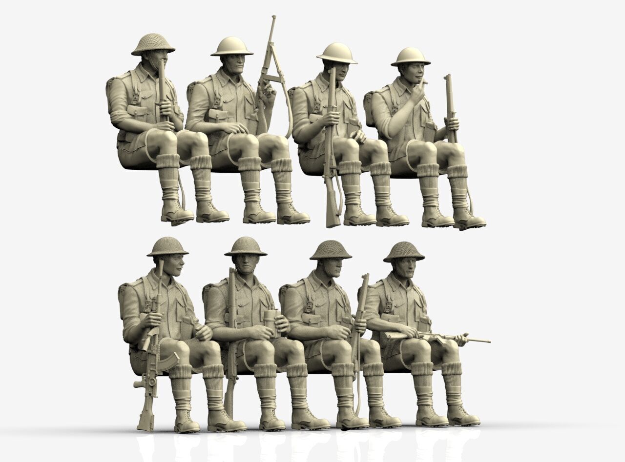 British Soldiers Africa Corps 3D print model_55
