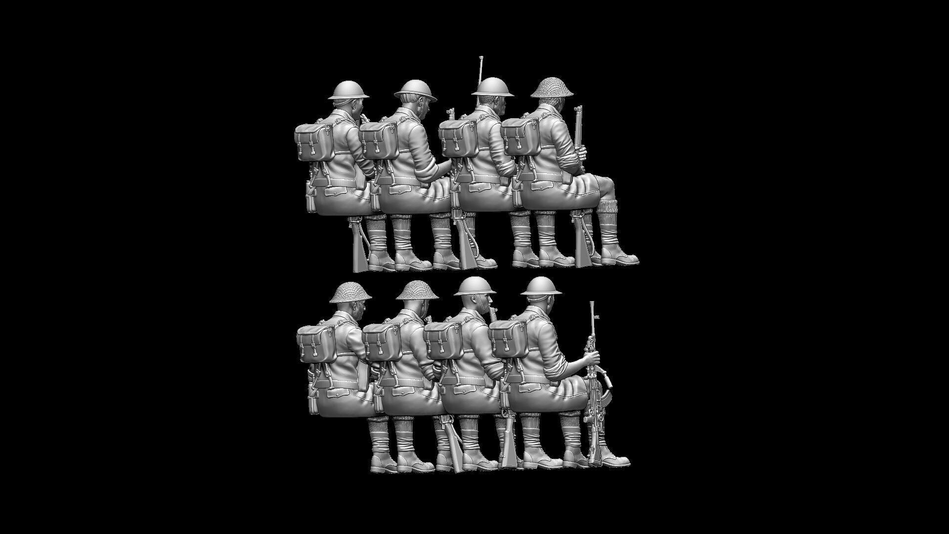 British Soldiers Africa Corps 3D print model_45